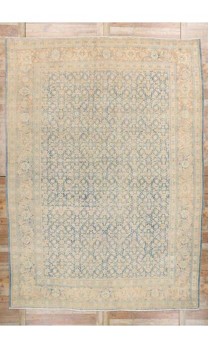 10 x 14 Distressed Antique Persian Ardabil Rug 61376
