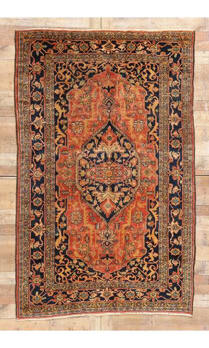 5 x 8 Vintage Persian Heriz Rug 79085