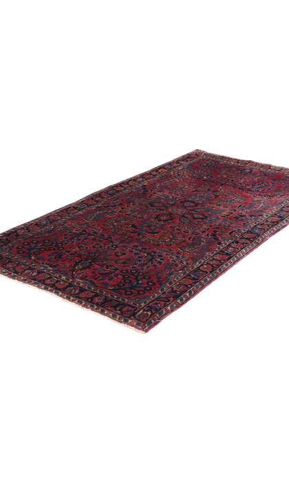 3 x 5 Antique Persian Sarouk Rug 79012