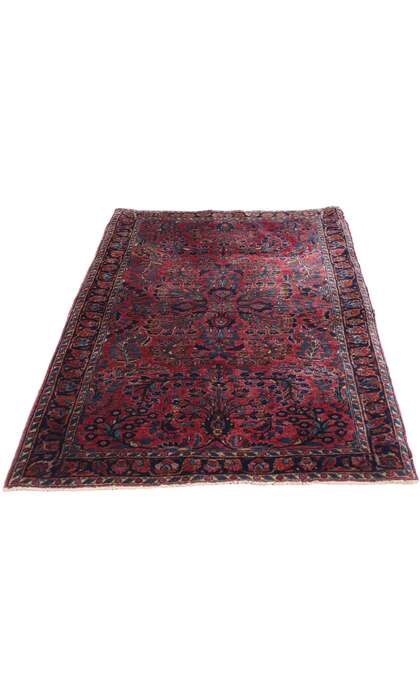 3 x 5 Antique Persian Sarouk Rug 79012