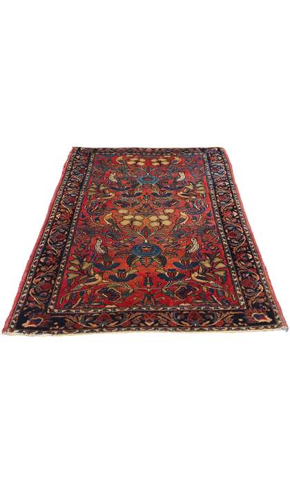 3 x 5 Antique Persian Sarouk Pictorial Rug Garden of Paradise 79081