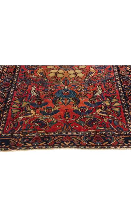 3 x 5 Antique Persian Sarouk Pictorial Rug Garden of Paradise 79081