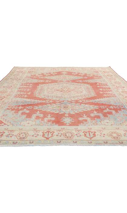 7 x 10 Distressed Antique Persian Viss Rug 61312