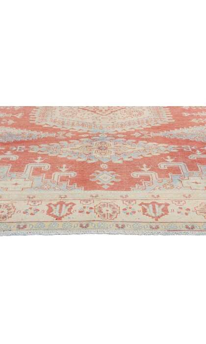 7 x 10 Distressed Antique Persian Viss Rug 61312