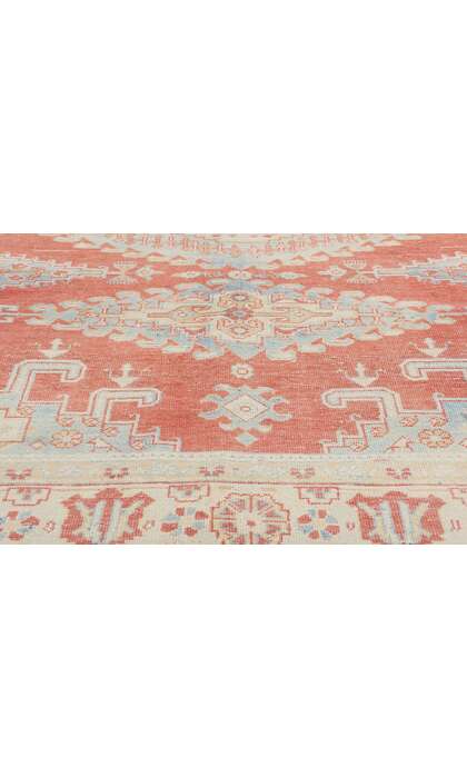 7 x 10 Distressed Antique Persian Viss Rug 61312