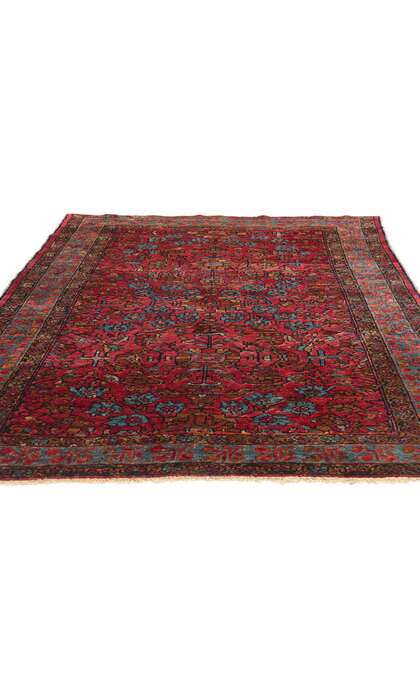 5 x 7 Antique Red Persian Lilihan Rug 79090