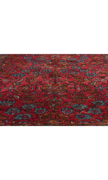 5 x 7 Antique Red Persian Lilihan Rug 79090