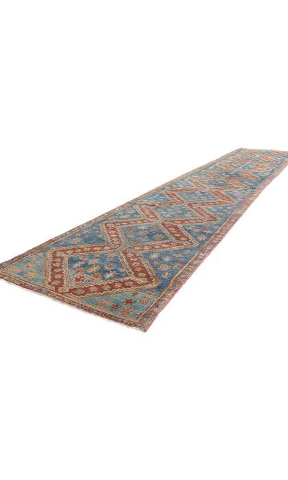 3 x 14 Antique Blue Persian Bakhtiari Rug Runner 61326