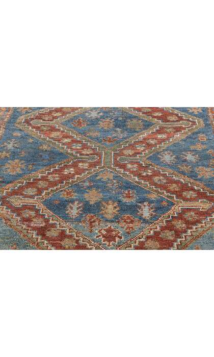 3 x 14 Antique Blue Persian Bakhtiari Rug Runner 61326