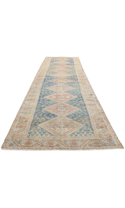 3 x 14 Distressed Antique Persian Malayer Rug Runner 61340