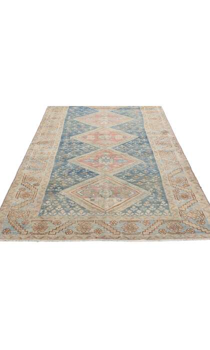 3 x 14 Distressed Antique Persian Malayer Rug Runner 61340