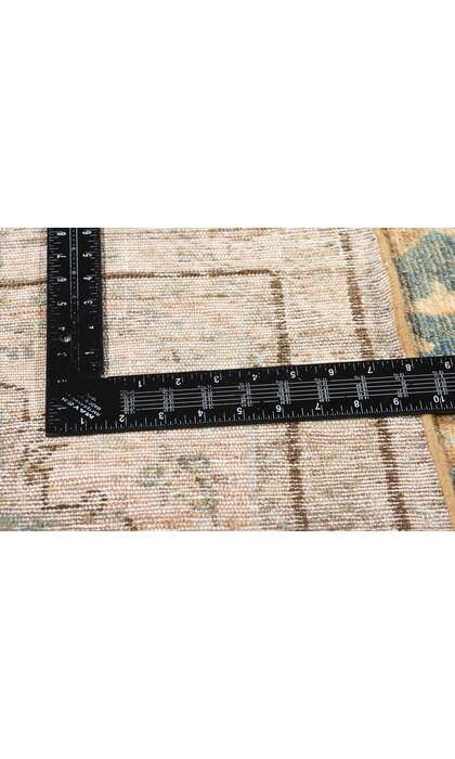 3 x 15 Distressed Antique Blue Persian Malayer Rug Runner 61328