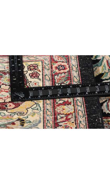 9 x 12 Vintage Black Chinese Savonnerie Rug 79095