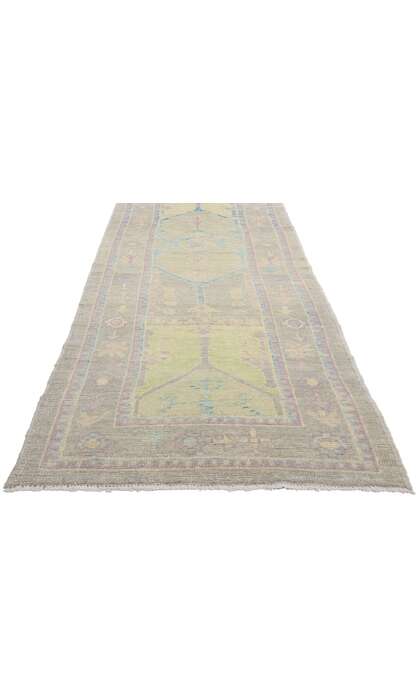 3 x 18 Colorful Modern Turkish Oushak Rug Runner 53968