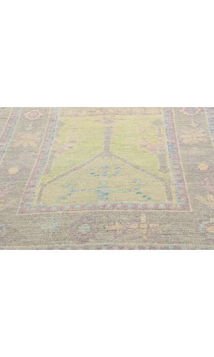 3 x 18 Colorful Modern Turkish Oushak Rug Runner 53968