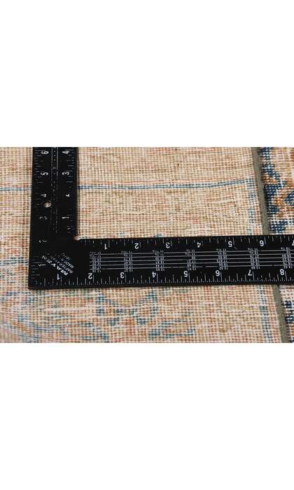 2 x 20 Distressed Antique Persian Tabriz Rug Runner 61324