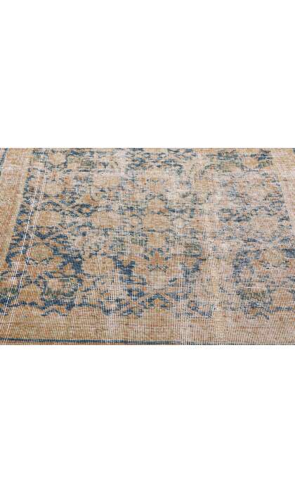 2 x 20 Distressed Antique Persian Tabriz Rug Runner 61324