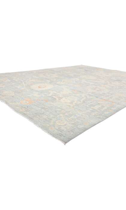 10 x 13 Contemporary Modern Light Gray-Blue Sultanabad Rug 81125