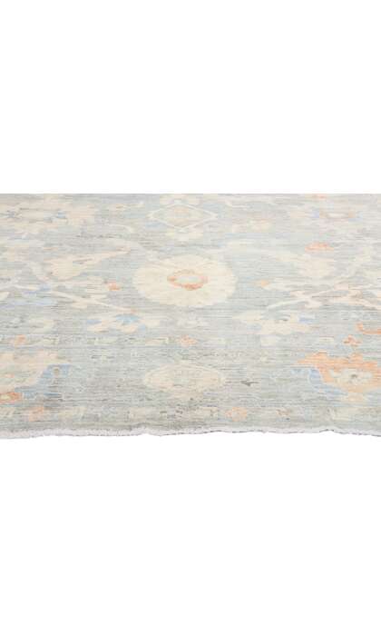 10 x 13 Contemporary Modern Light Gray-Blue Sultanabad Rug 81125
