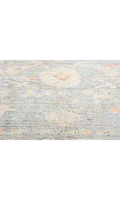 10 x 13 Contemporary Modern Light Gray-Blue Sultanabad Rug 81125