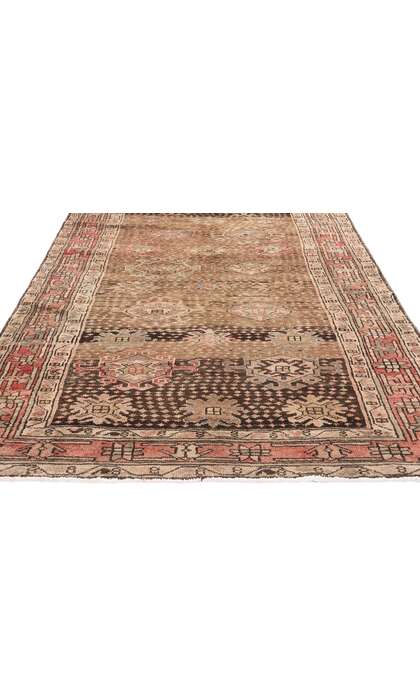 4 x 15 Distressed Antique Persian Hamadan Rug Runner 61325
