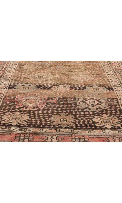 4 x 15 Distressed Antique Persian Hamadan Rug Runner 61325