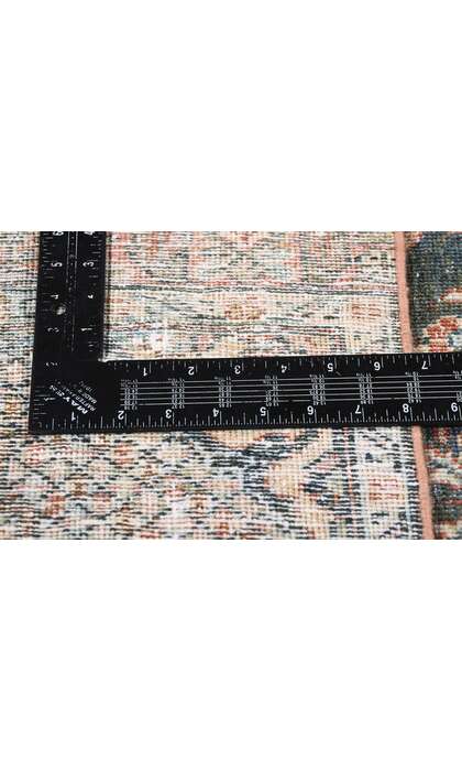 3 x 17 Distressed Antique Persian Tabriz Rug Runner 61335