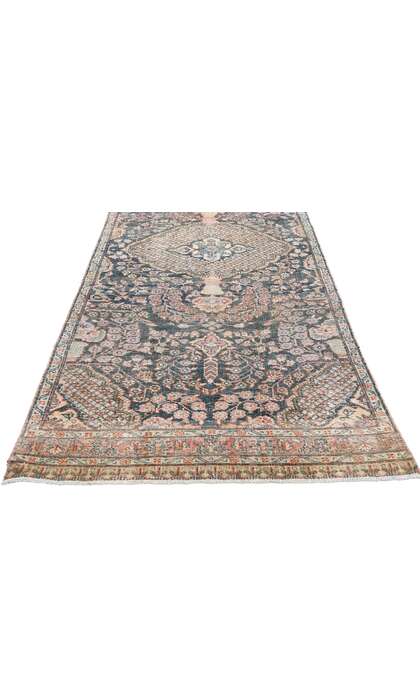 3 x 17 Distressed Antique Persian Tabriz Rug Runner 61335