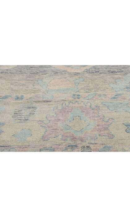 10 x 13 Modern Blue Turkish Oushak Rug 53981