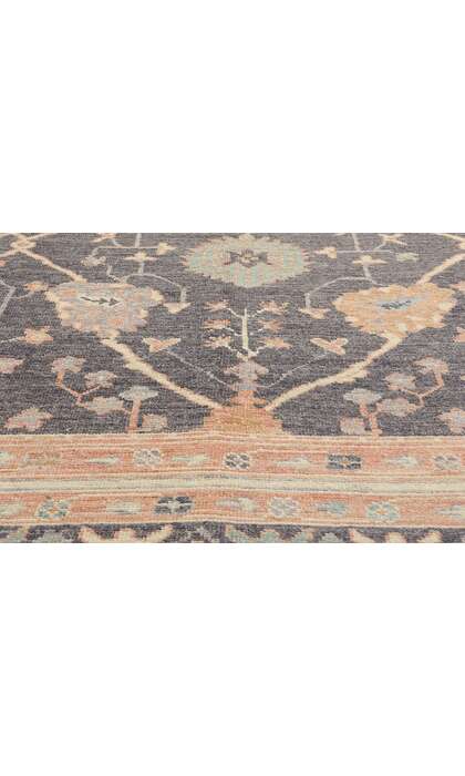 9 x 13 Modern Gray Turkish Oushak Rug 79113