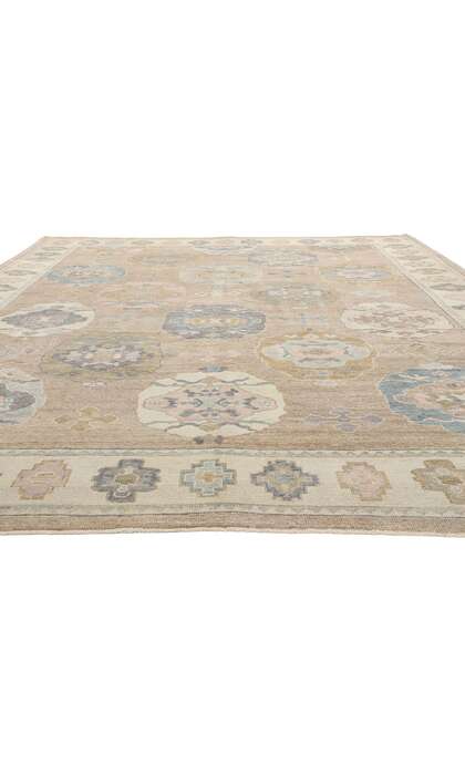 11 x 14 Organic Modern Turkish Oushak Rug 53987