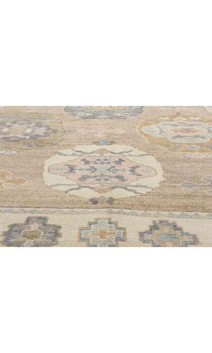 11 x 14 Organic Modern Turkish Oushak Rug 53987