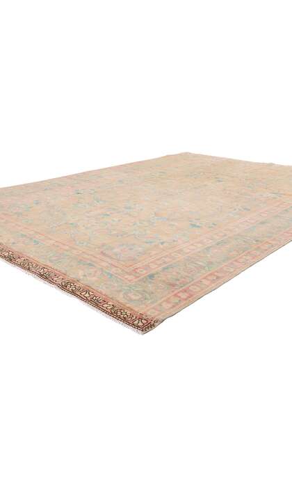 7 x 10 Vintage Pastel Persian Malayer Rug 61344