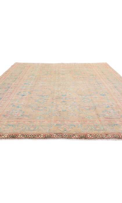 7 x 10 Vintage Pastel Persian Malayer Rug 61344