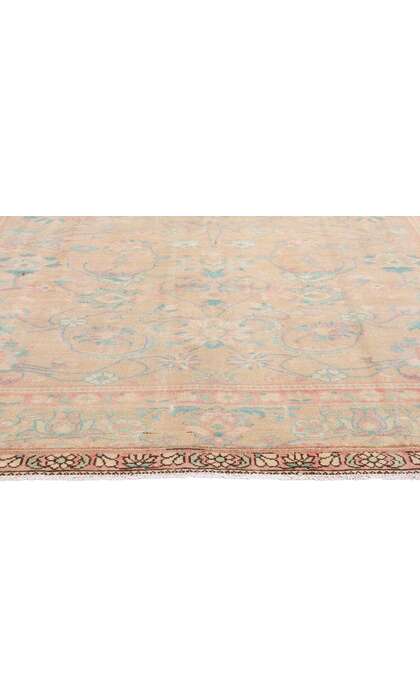 7 x 10 Vintage Pastel Persian Malayer Rug 61344