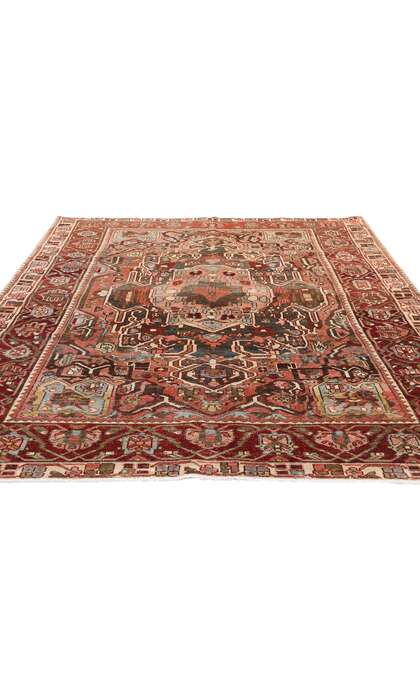 5 x 8 Distressed Antique Persian Bakhtiari Rug 61322