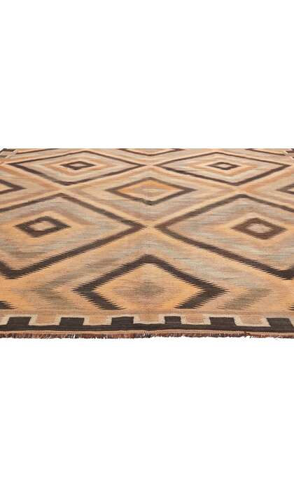 9 x 14 Vintage Persian Fars Kilim Rug 61307