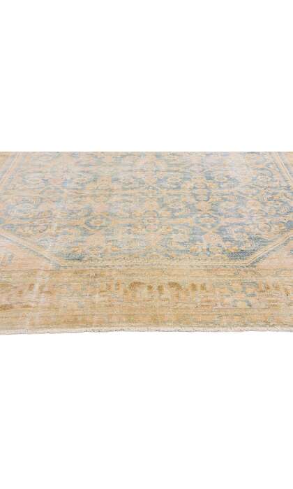 7 x 10 Distressed Antique Persian Hamadan Rug 61337