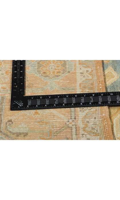 11 x 13 Distressed Vintage Persian Heriz Rug 61301