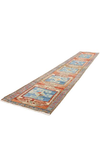 2 x 11 Antique Persian Heriz Rug 61336
