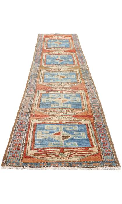 2 x 11 Antique Persian Heriz Rug 61336