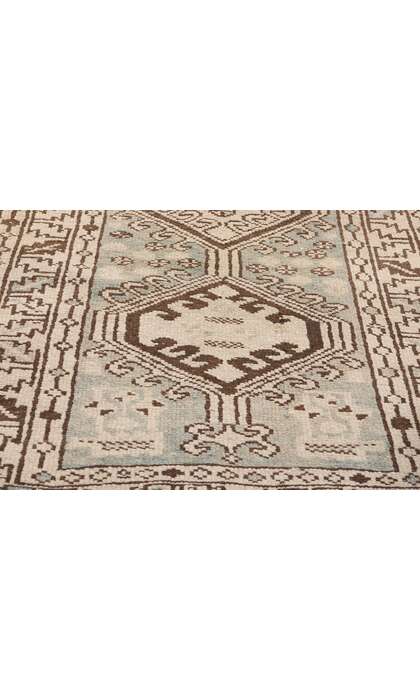2 x 13 Distressed Antique Persian Heriz Rug Runner 61317