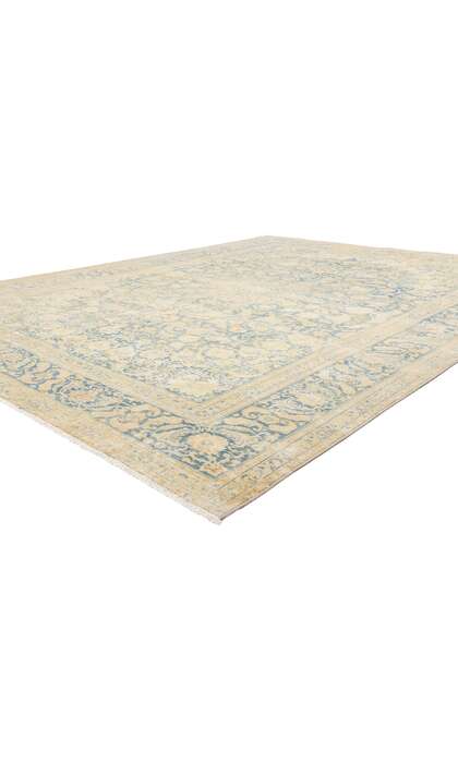 10 x 12 Distressed Antique Persian Kashan Rug 61321