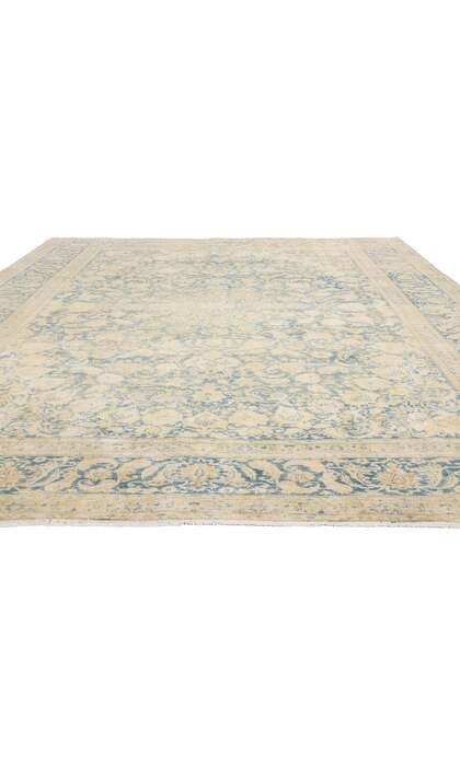 10 x 12 Distressed Antique Persian Kashan Rug 61321