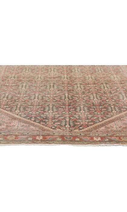 4 x 6 Distressed Antique Persian Mahal Rug 61311
