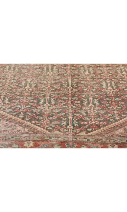 4 x 6 Distressed Antique Persian Mahal Rug 61311