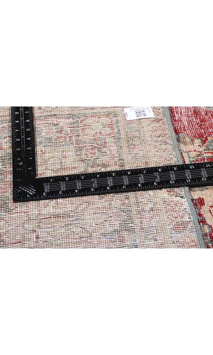 8 x 12 Distressed Antique Persian Mahal Rug 61339