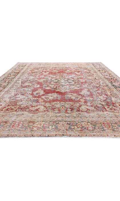 8 x 12 Distressed Antique Persian Mahal Rug 61339