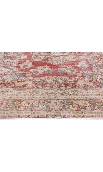 8 x 12 Distressed Antique Persian Mahal Rug 61339