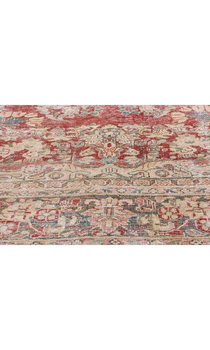 8 x 12 Distressed Antique Persian Mahal Rug 61339